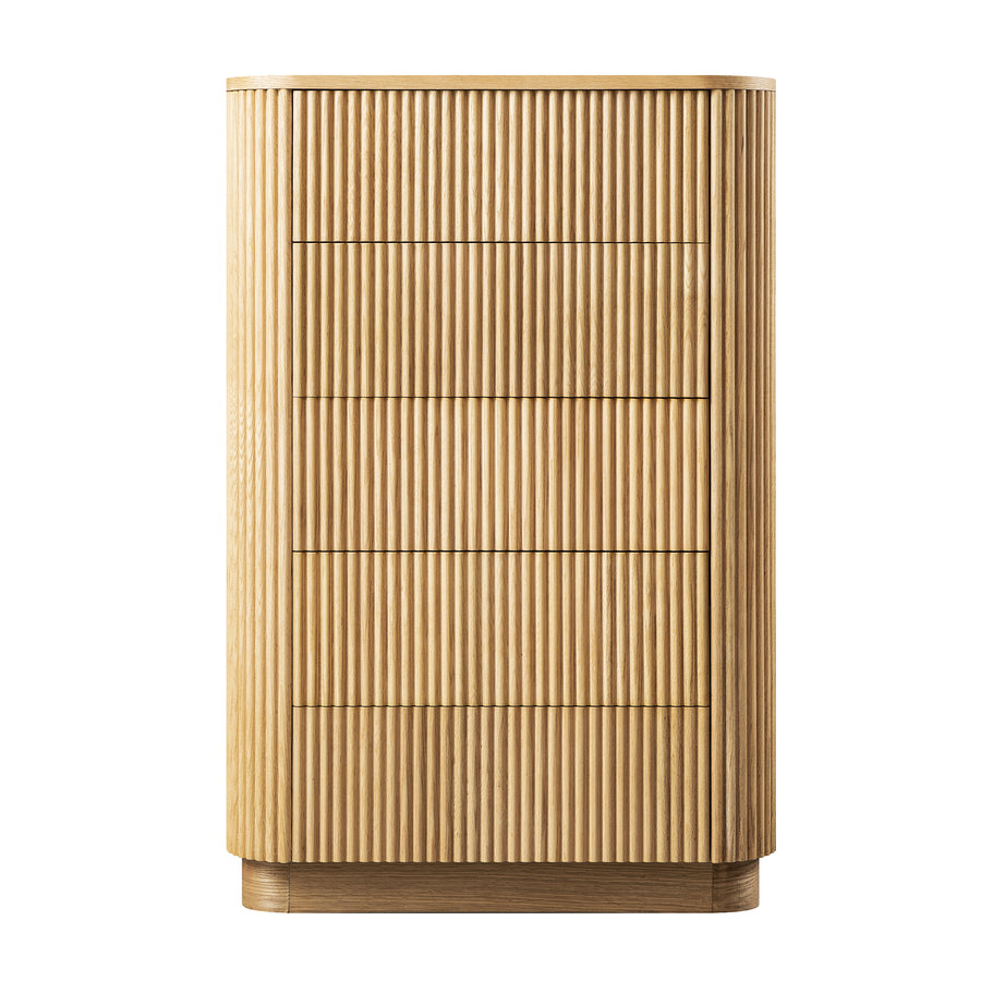 Maru Chest of 5 Drawers, Oak