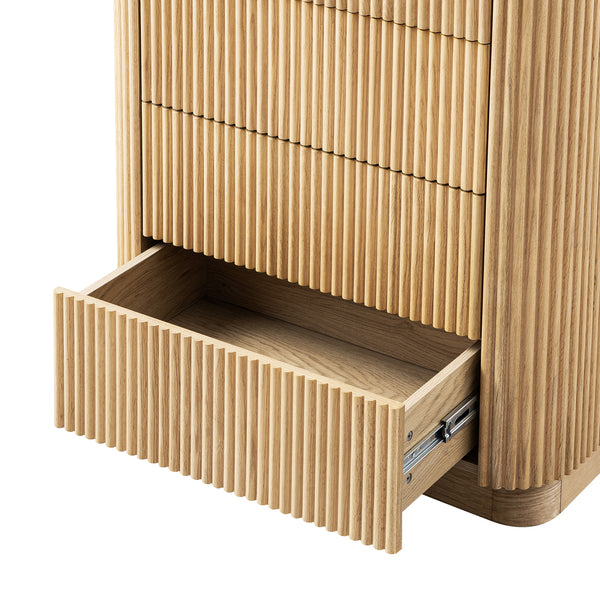 Maru Chest of 5 Drawers, Oak