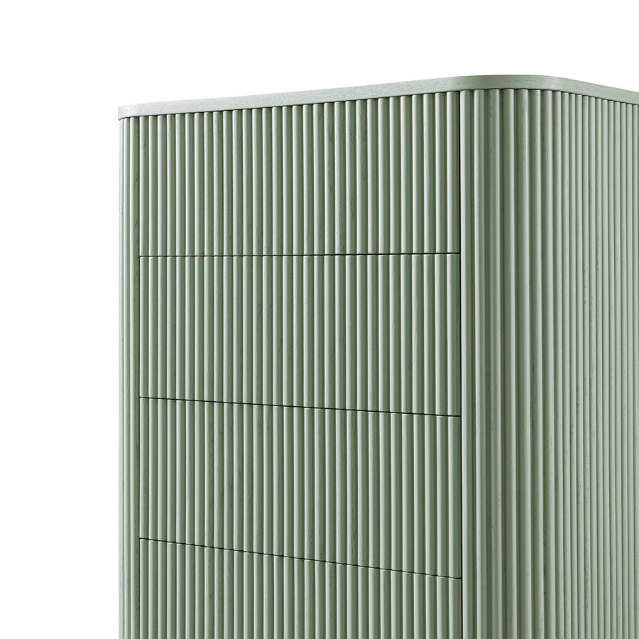 Maru Chest of 5 Drawers, Sage Green