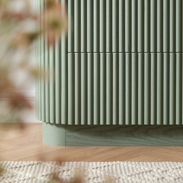 Maru Chest of 5 Drawers, Sage Green