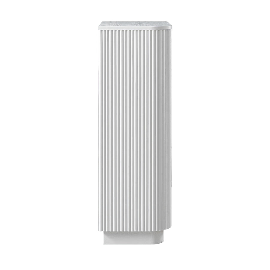 Maru Chest of 5 Drawers, Washed White