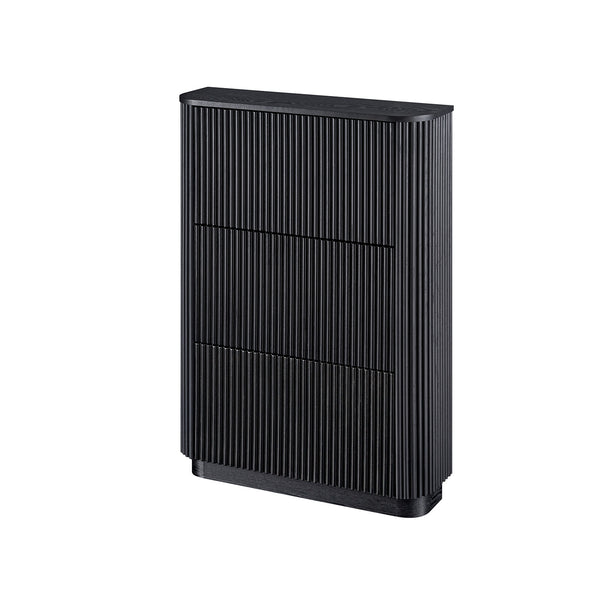 Maru 3-Door Shoe Storage Cabinet, Black