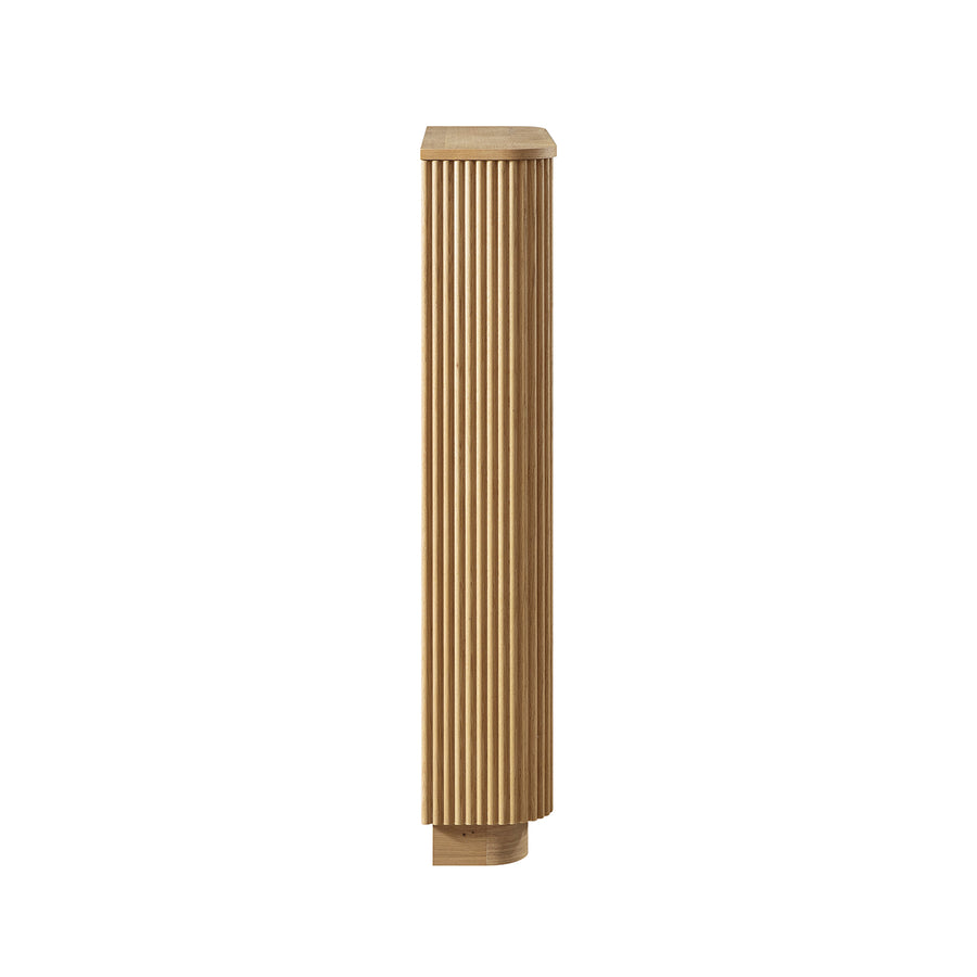 Maru 3-Door Shoe Storage Cabinet, Oak