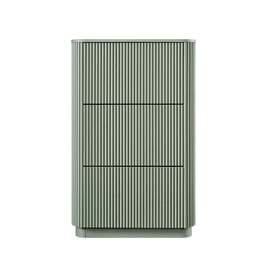 Maru 3-Door Shoe Storage Cabinet, Sage Green