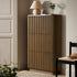 Maru 3 - Door Shoe Storage Cabinet, Silver Oak - daals