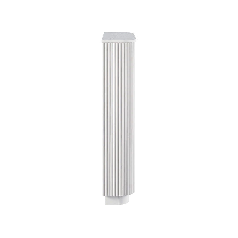 Maru 3-Door Shoe Storage Cabinet, Washed White
