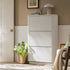 Maru 3 - Door Shoe Storage Cabinet, Washed White - daals