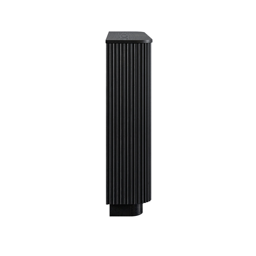 Maru 4-Door Shoe Storage Cabinet, Black