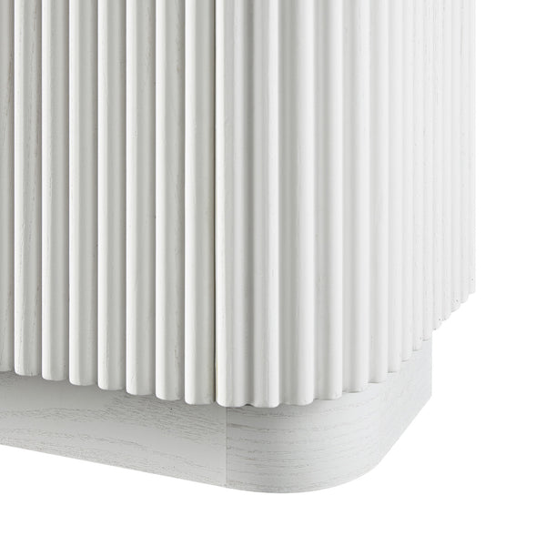 Maru 4-Door Shoe Storage Cabinet, Washed White