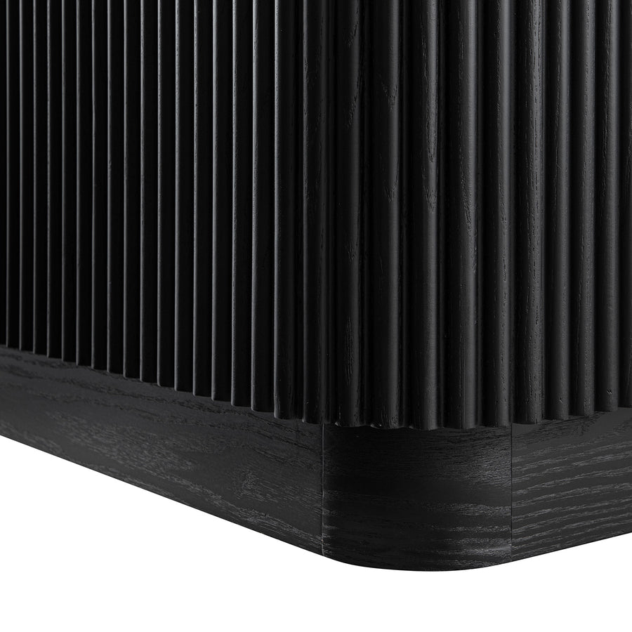Maru 200cm Wide TV Unit with Drawers, Black