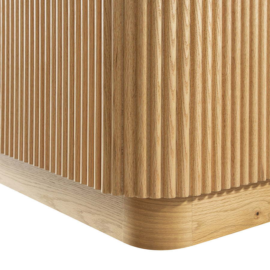 Maru 200cm Wide TV Unit with Drawers, Oak