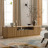 Maru 200cm Wide TV Unit with Drawers, Oak - daals