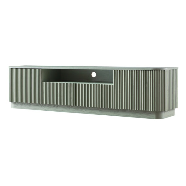 Maru 200cm Wide TV Unit with Drawers, Sage Green