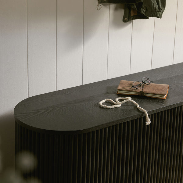 Maru Storage Ottoman Bench, Black