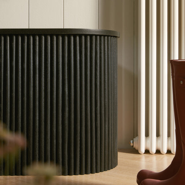 Maru Storage Ottoman Bench, Black