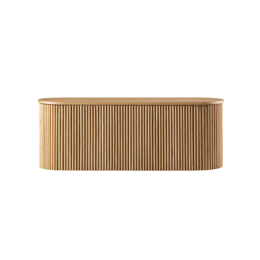 Maru Storage Ottoman Bench, Oak