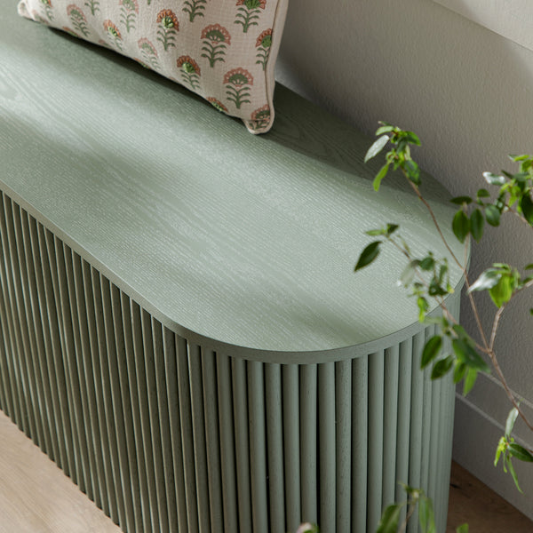 Maru Storage Ottoman Bench, Sage Green - daals
