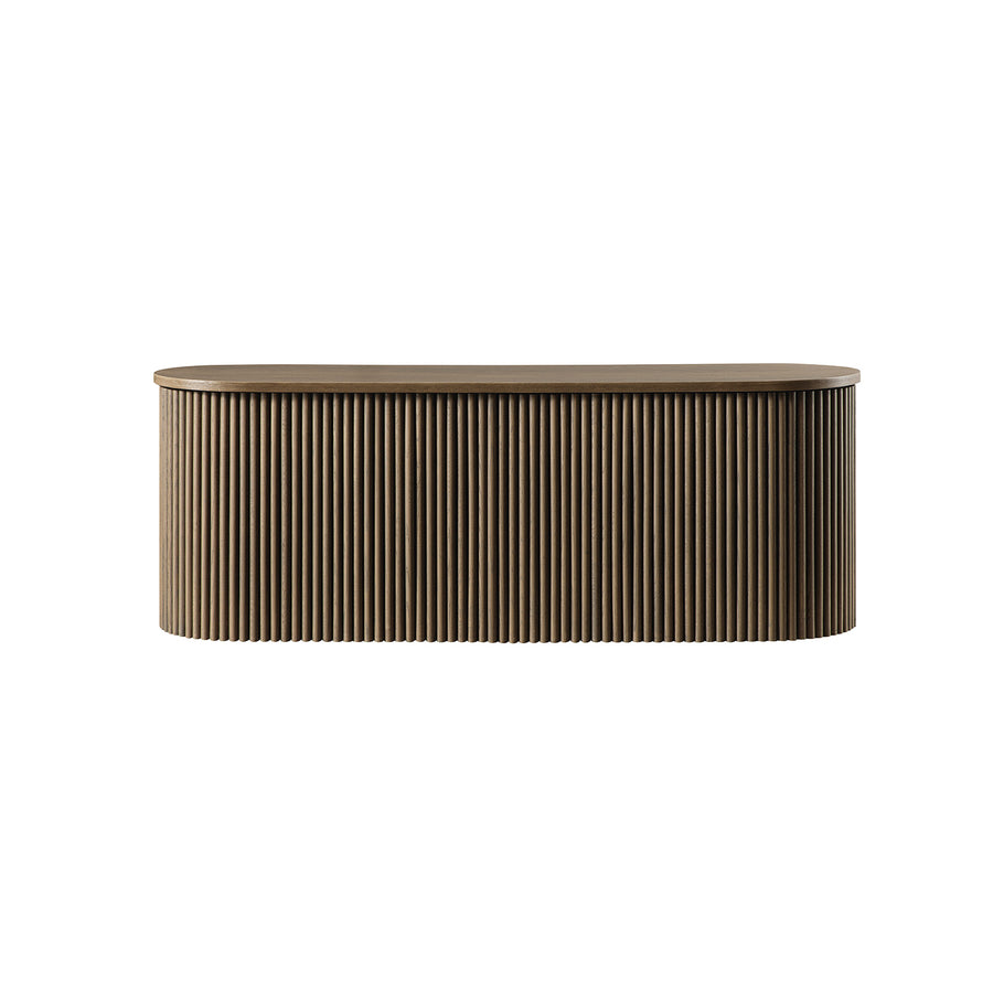 Maru Storage Ottoman Bench, Silver Oak