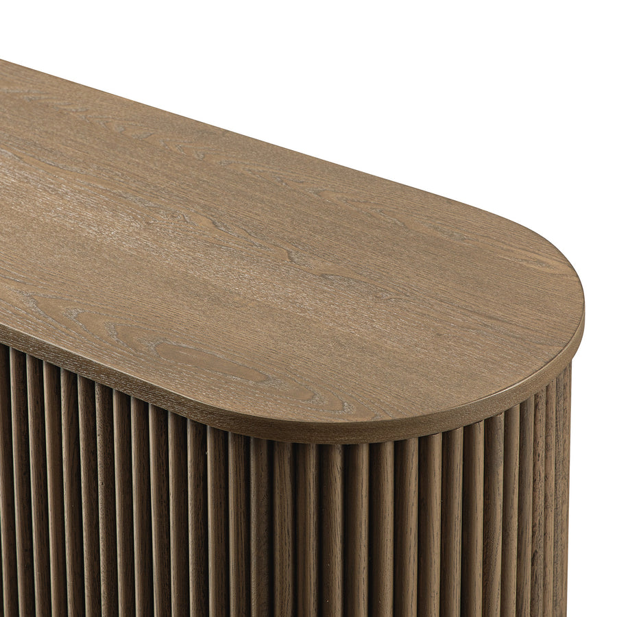 Maru Storage Ottoman Bench, Silver Oak