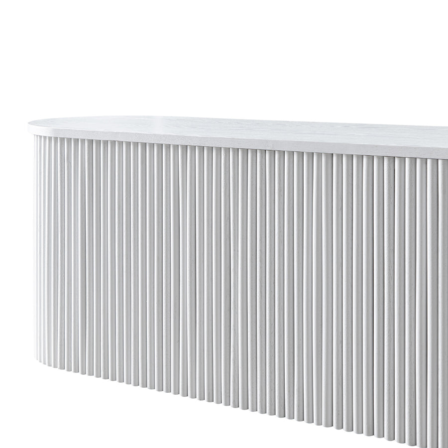Maru Storage Ottoman Bench, Washed White