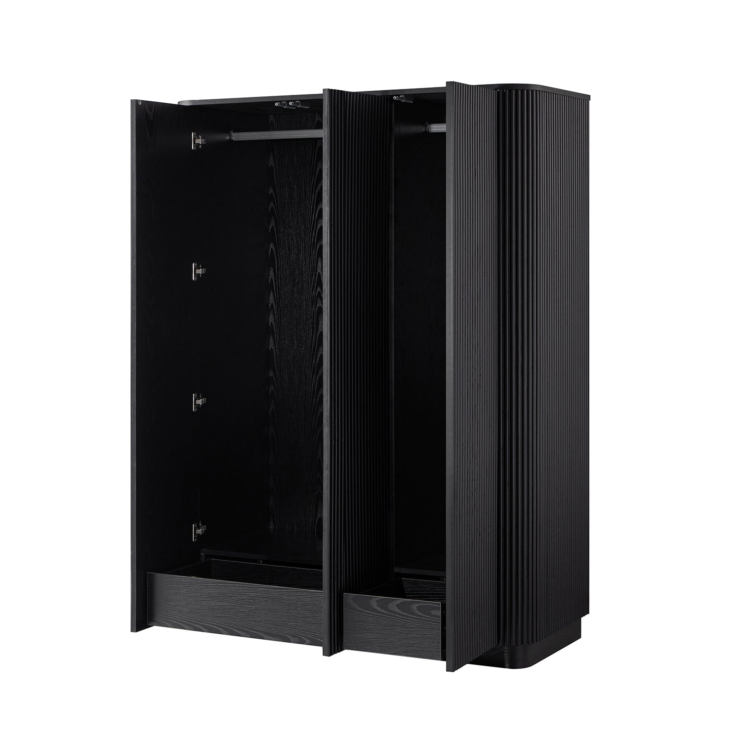 Maru Triple Wardrobe, Black