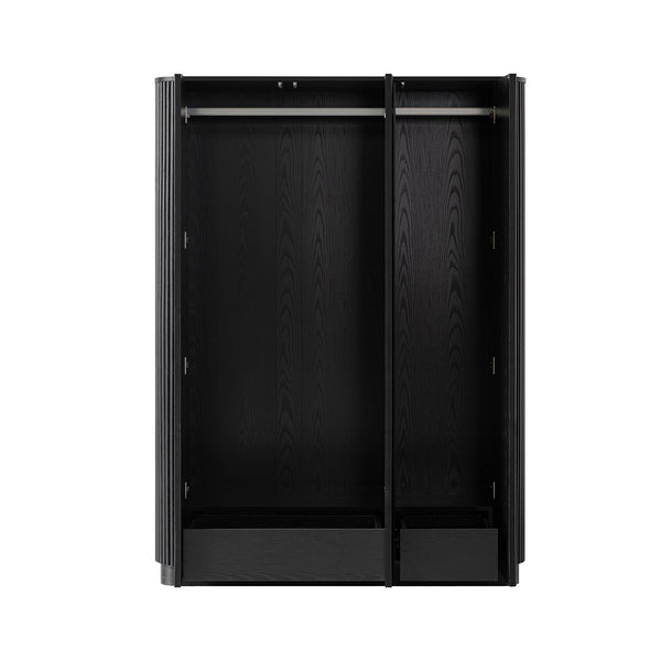 Maru Triple Wardrobe, Black - daals