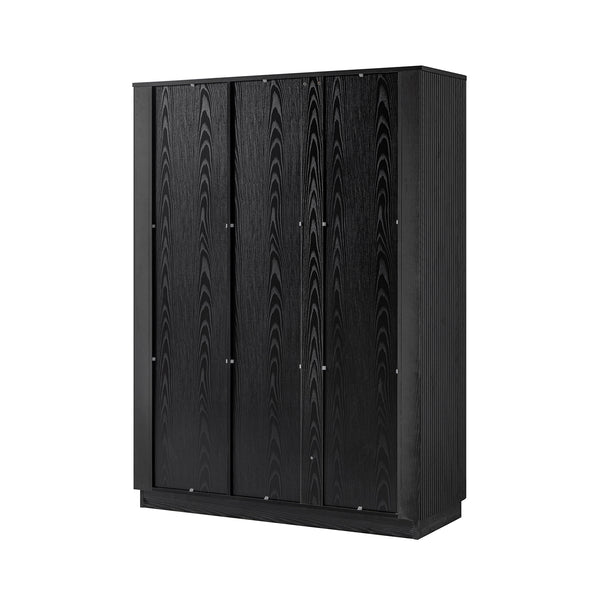Maru Triple Wardrobe, Black - daals