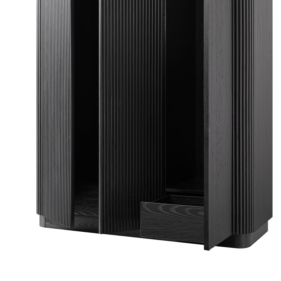 Maru Triple Wardrobe, Black