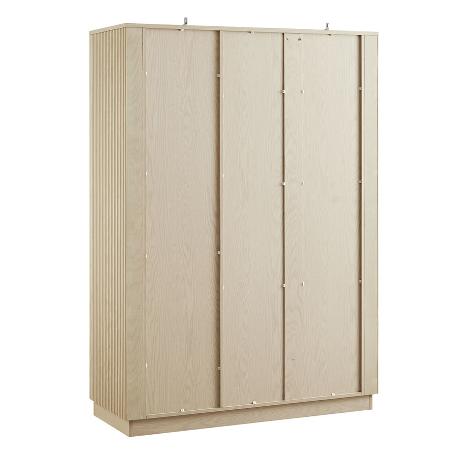Maru Triple Wardrobe, Greige Oak