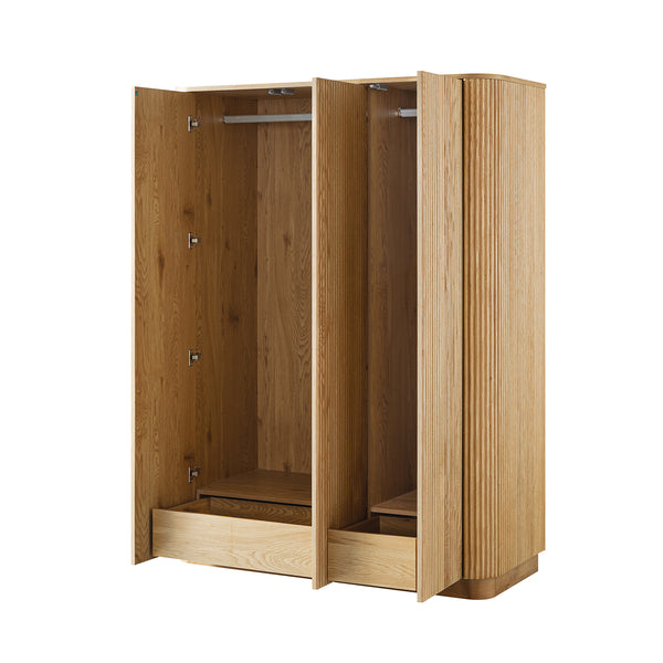 Maru Triple Wardrobe, Oak - daals
