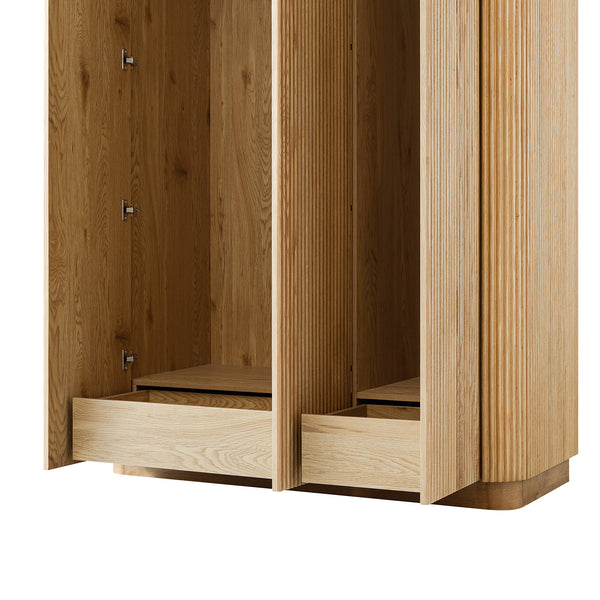 Maru Triple Wardrobe, Oak - daals