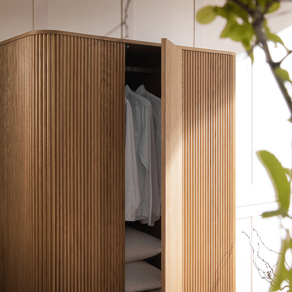 Maru Triple Wardrobe, Oak - daals