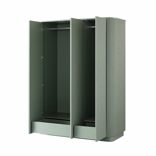 Maru Triple Wardrobe, Sage Green - daals
