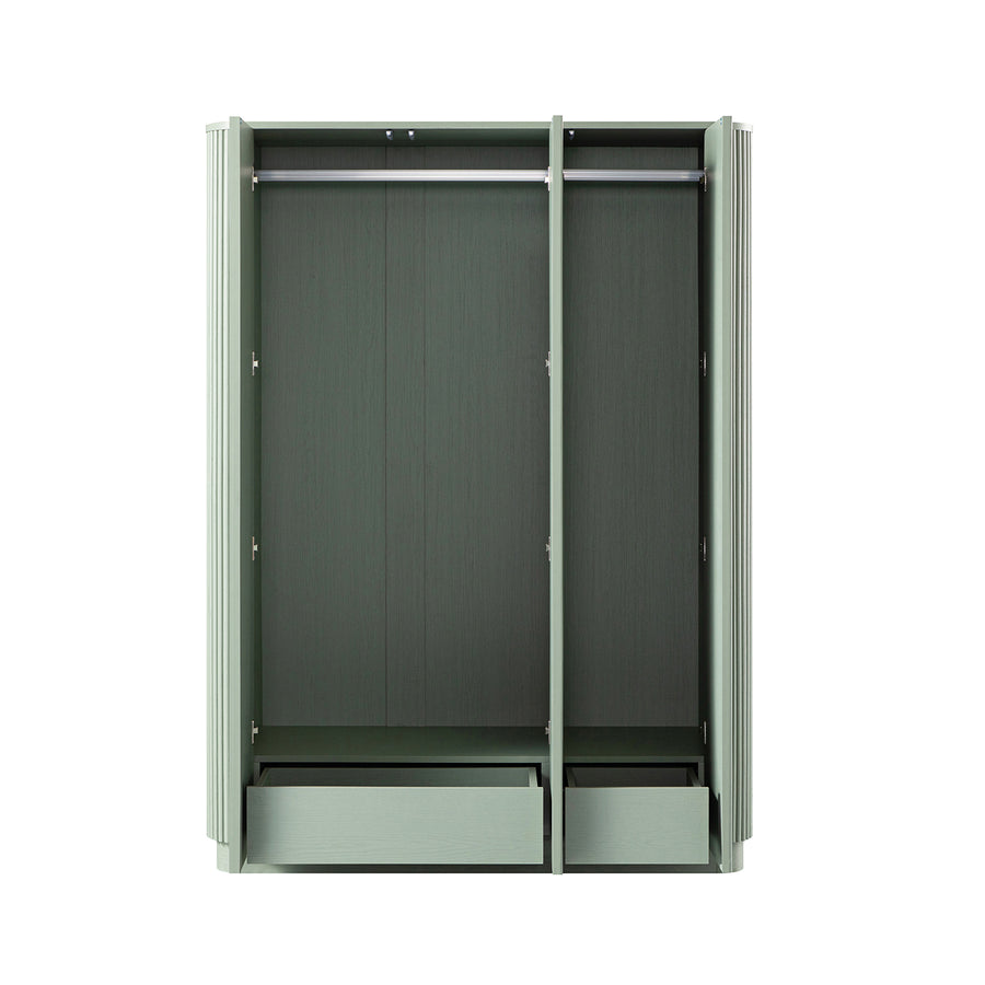 Maru Triple Wardrobe, Sage Green