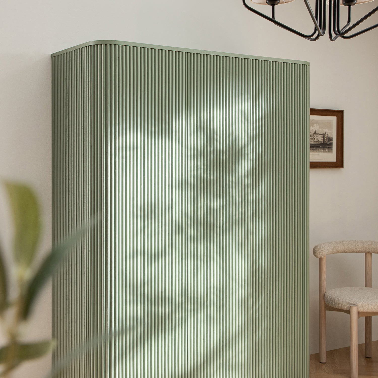 Maru Triple Wardrobe, Sage Green