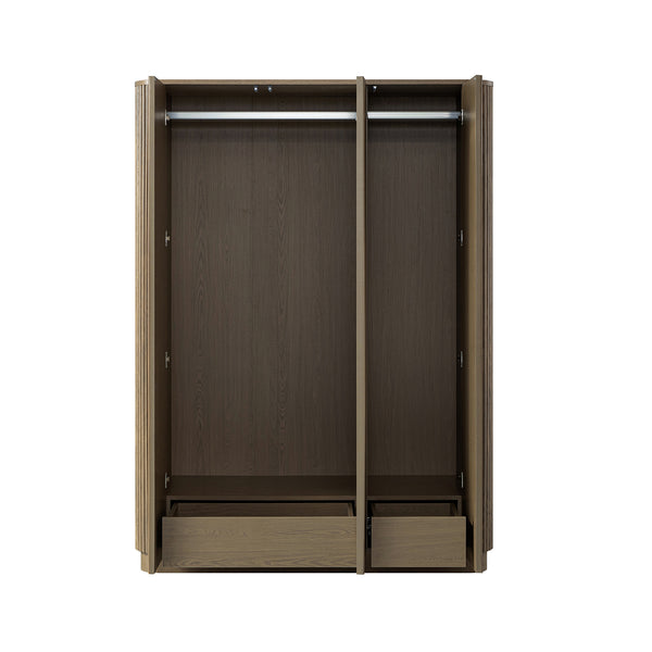 Maru Triple Wardrobe, Silver Oak - daals