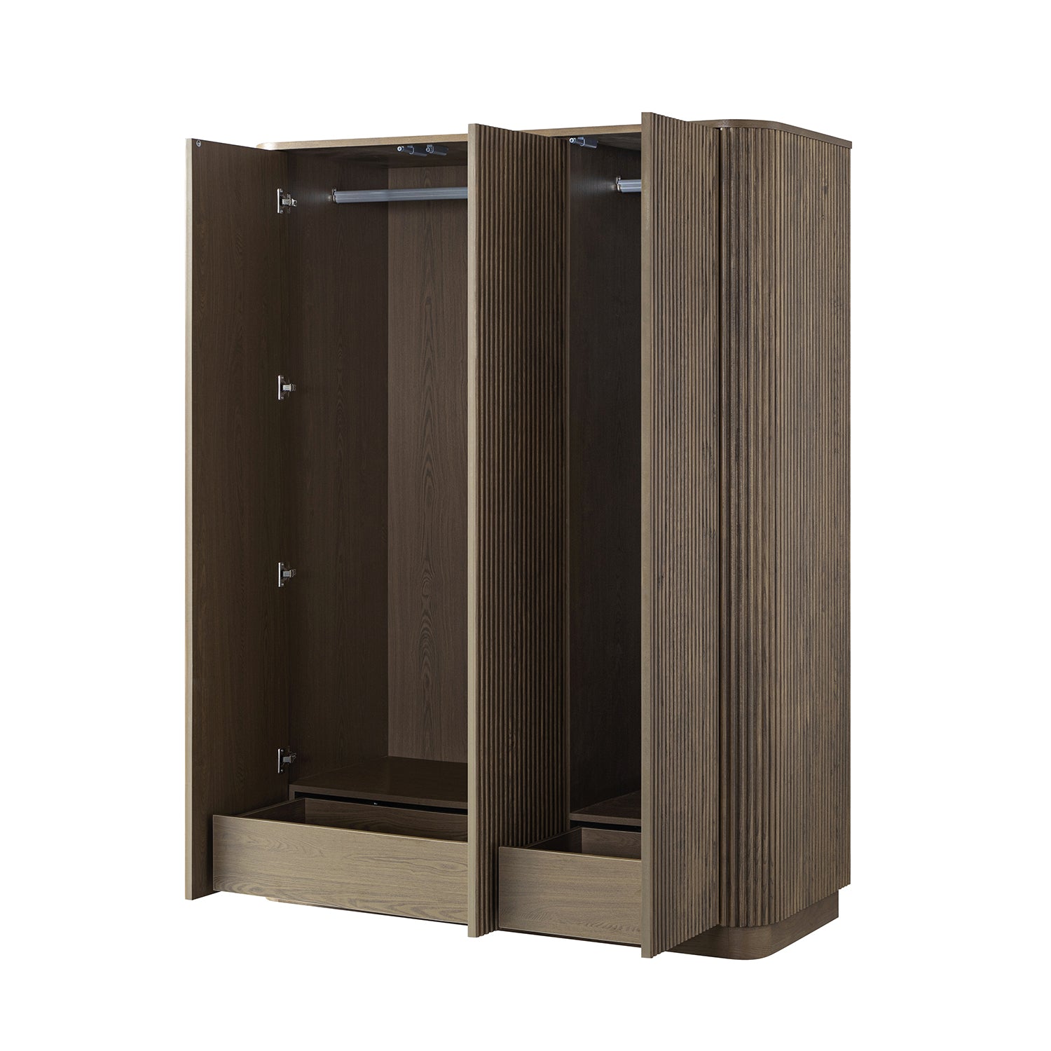 Maru Triple Wardrobe, Silver Oak