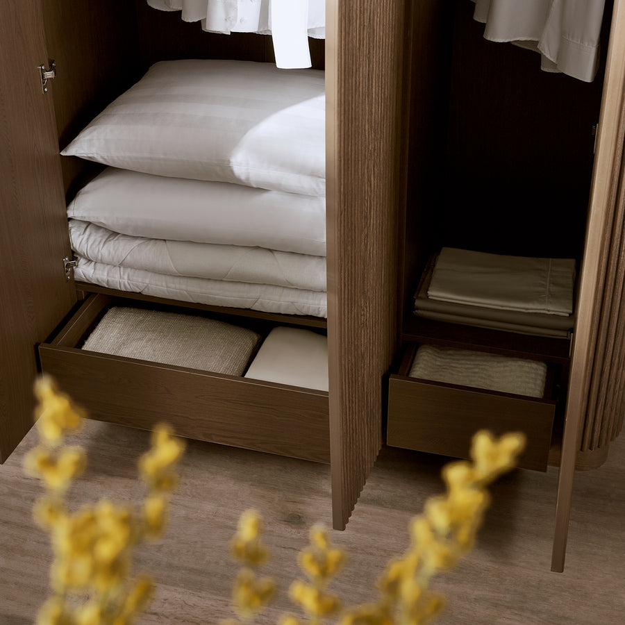 Maru Triple Wardrobe, Silver Oak