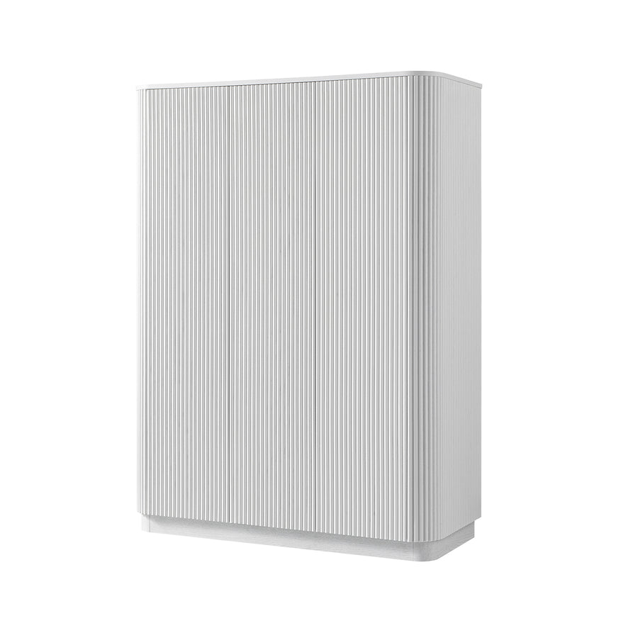 Maru Triple Wardrobe, Washed White