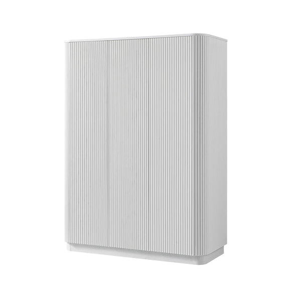 Maru Triple Wardrobe, Washed White - daals