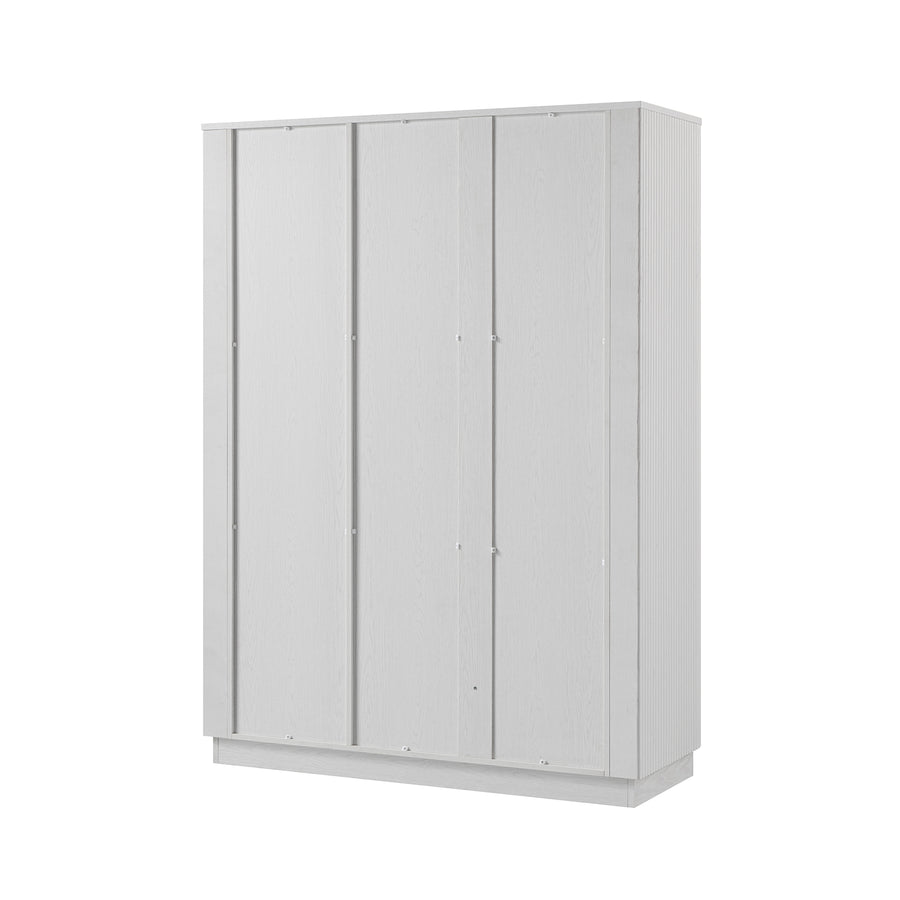 Maru Triple Wardrobe, Washed White