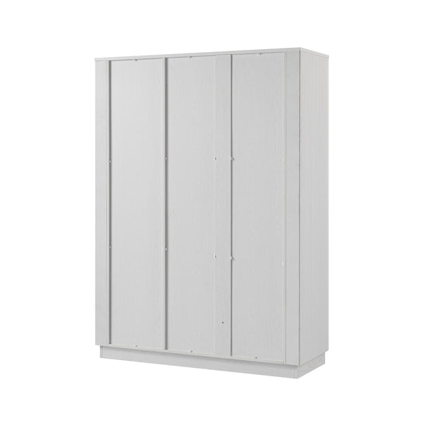 Maru Triple Wardrobe, Washed White - daals