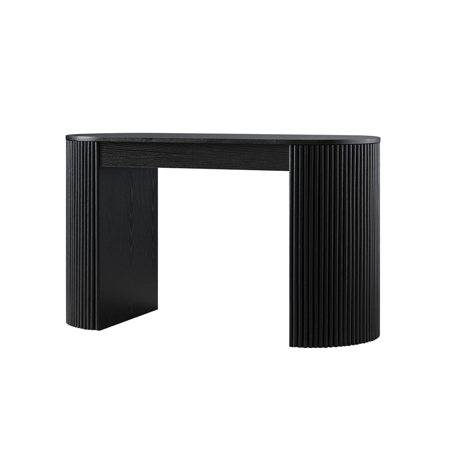 Maru 1-Drawer Writing Desk, Black