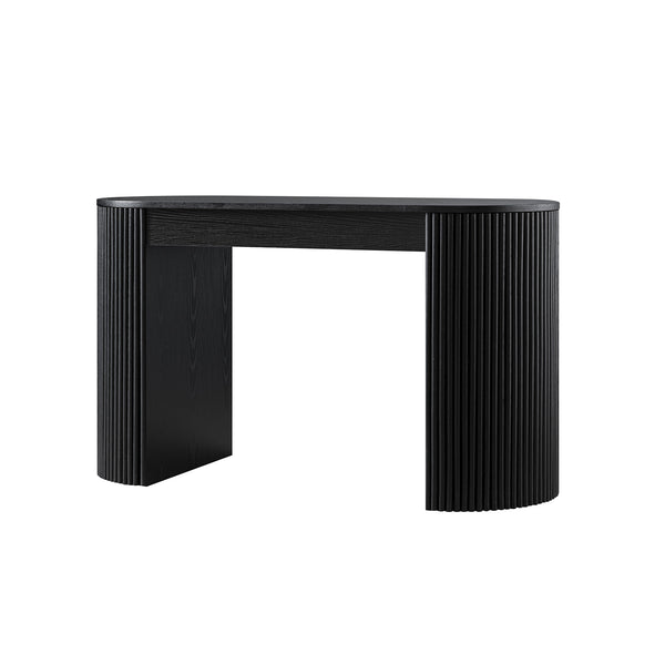 Maru 1-Drawer Writing Desk, Black