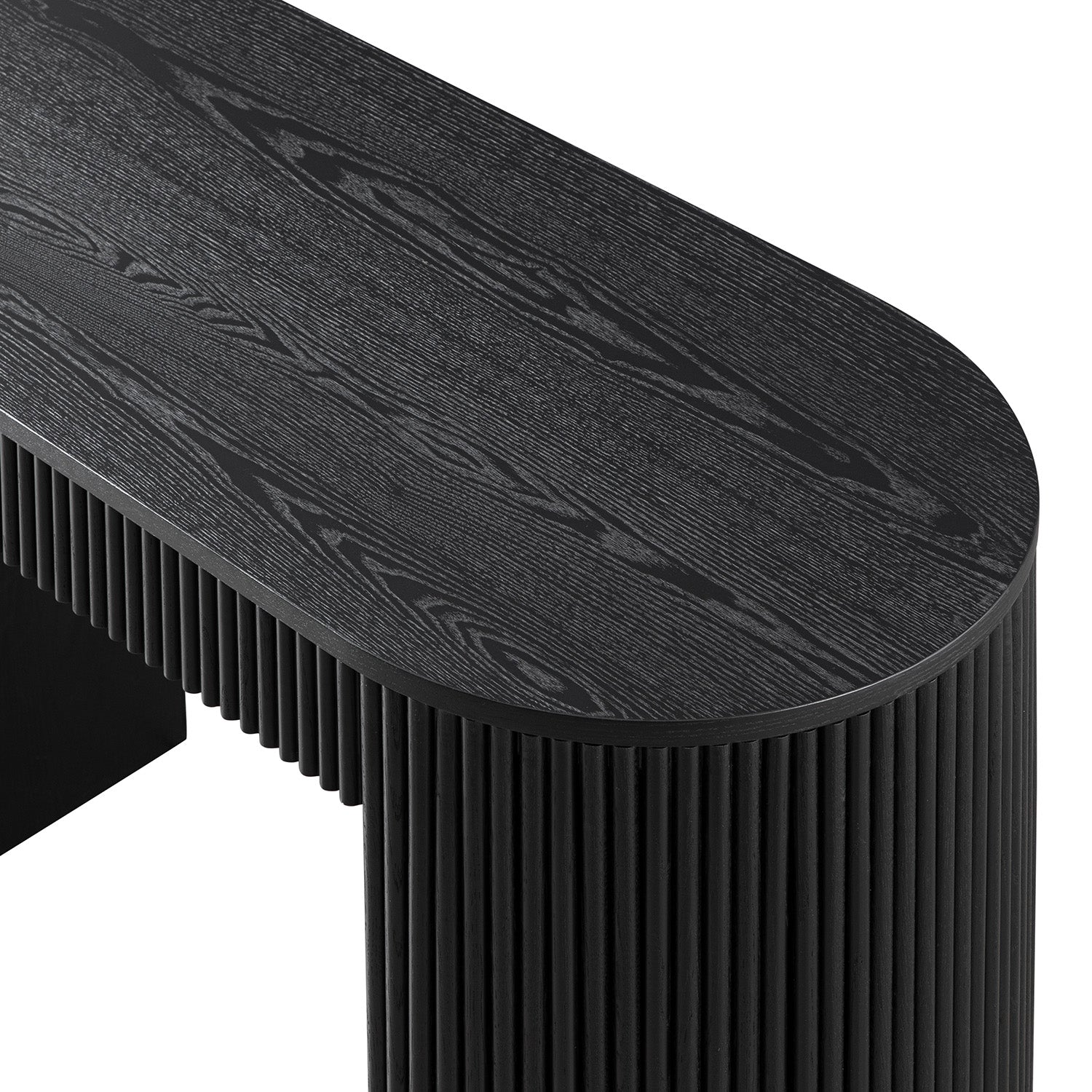 Maru 1-Drawer Writing Desk, Black