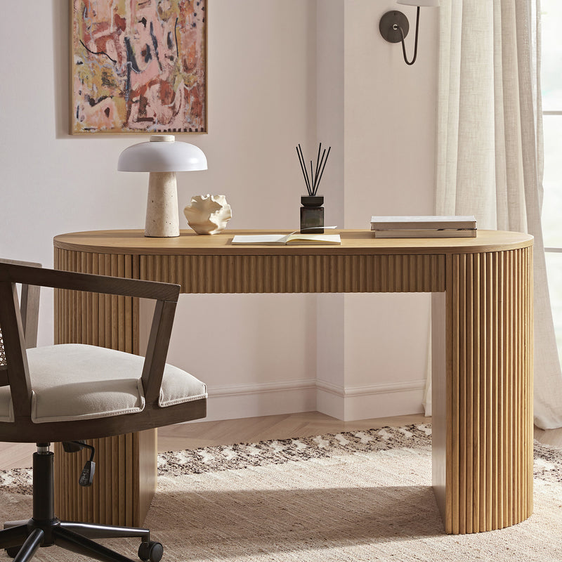 Maru 1 - Drawer Writing Desk, Oak - daals