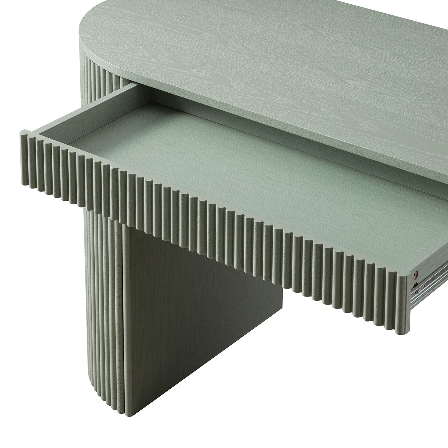 Maru 1-Drawer Writing Desk, Sage Green
