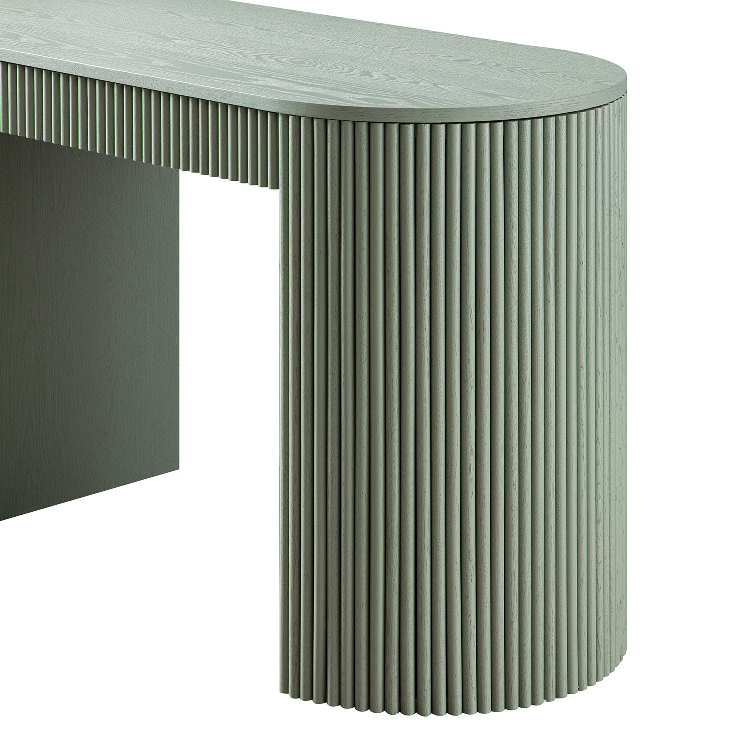 Maru 1-Drawer Writing Desk, Sage Green