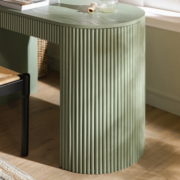 Maru 1-Drawer Writing Desk, Sage Green