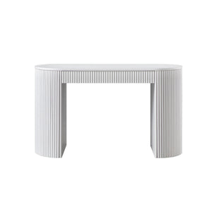 Maru 1-Drawer Writing Desk, Washed White